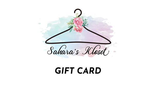 SAHARA'S KLOSET GIFT CARD